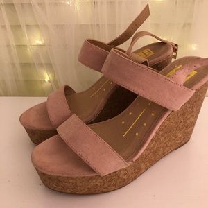 SUEDE wedges